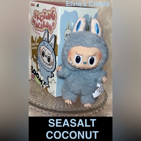Accessories - “Coconut SeaSalt” 💯% Authentic
The Monsters “Exciting Macaron”Vinyl face Labubu